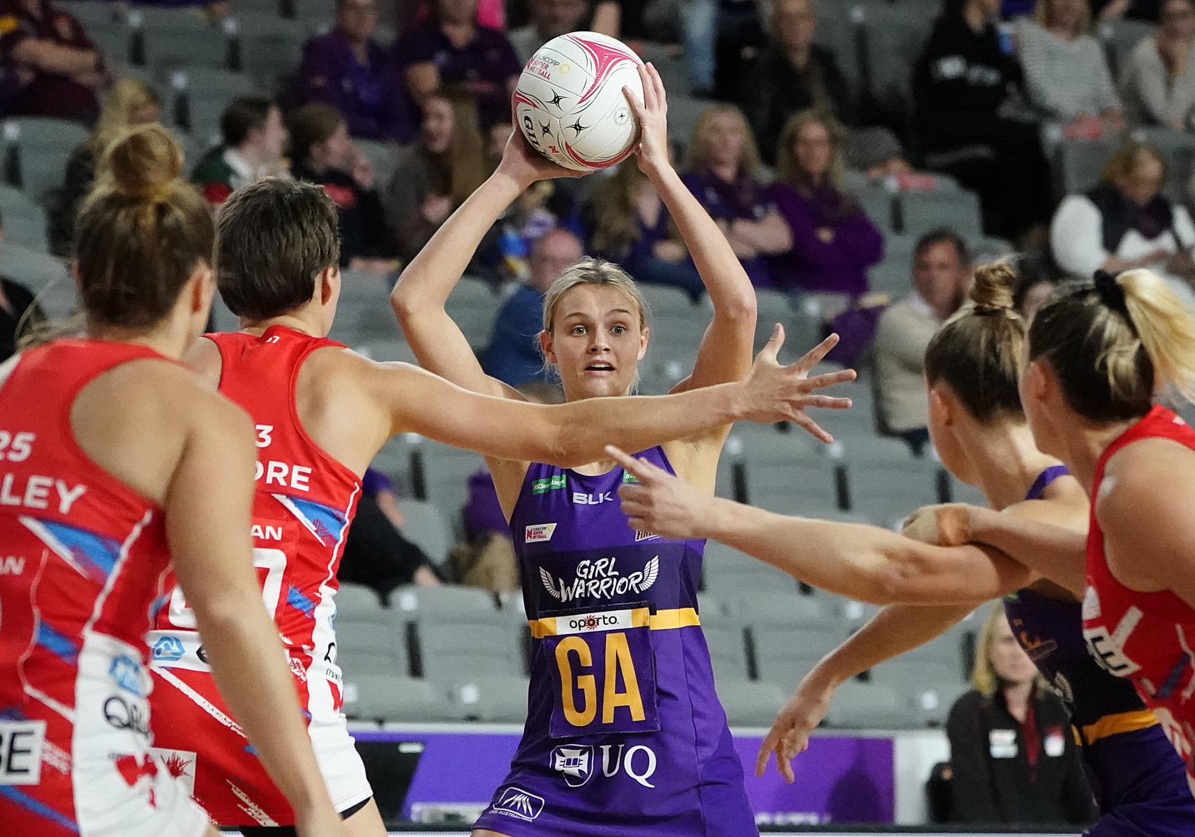 Tippah Dwan moves to South Australia in search of new opportunities, joining a young and exciting Thunderbirds line-up. Photo: Queensland Firebirds