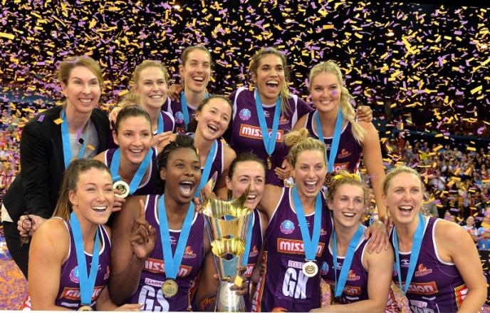Firebirds 2015 premiership celebration